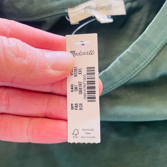 Madewell The Perfect Crewneck Tee in Allday Jersey Cotton NWT - Picture 4 of 9